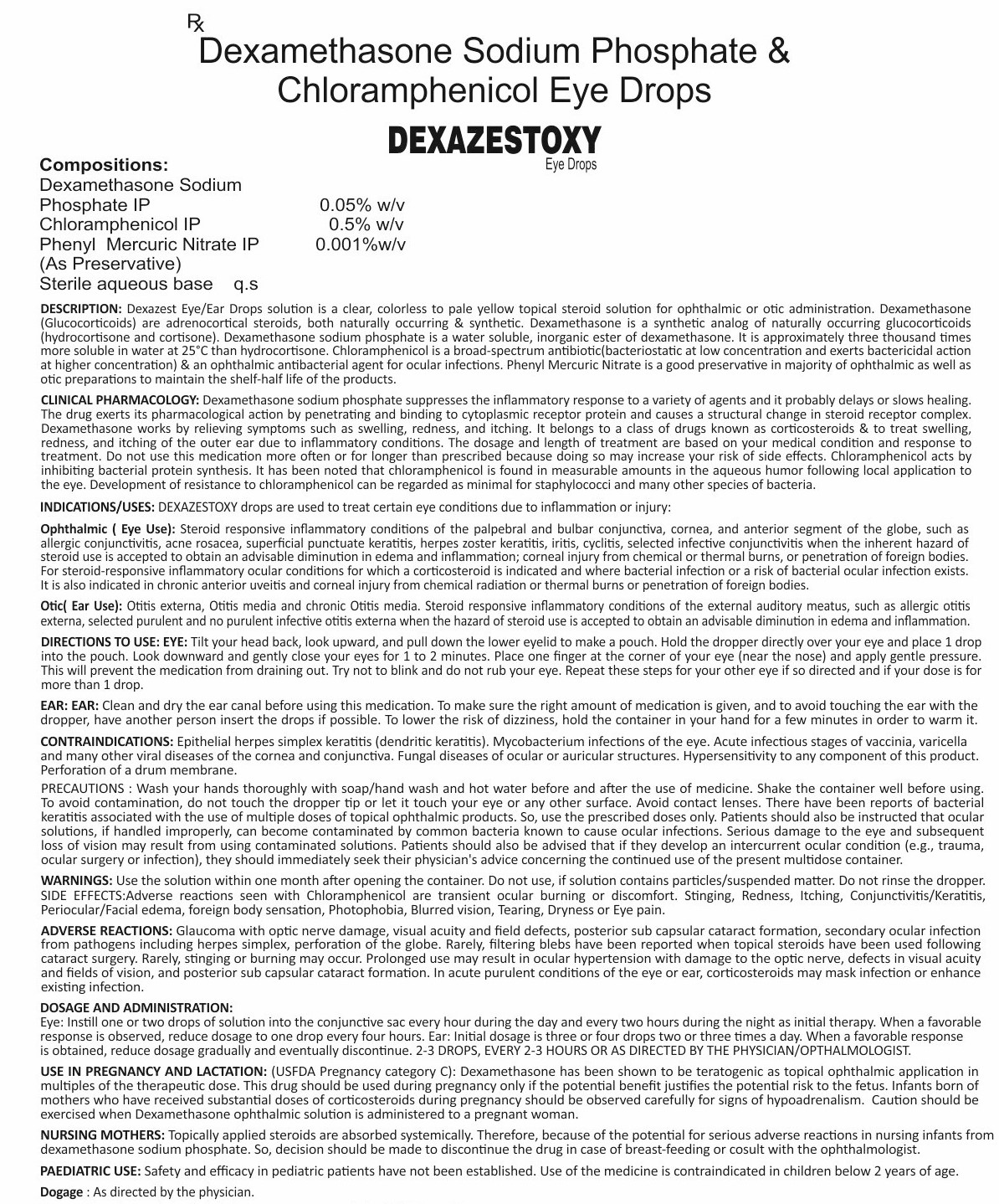 DEXAZESTOXY EYE DROP
